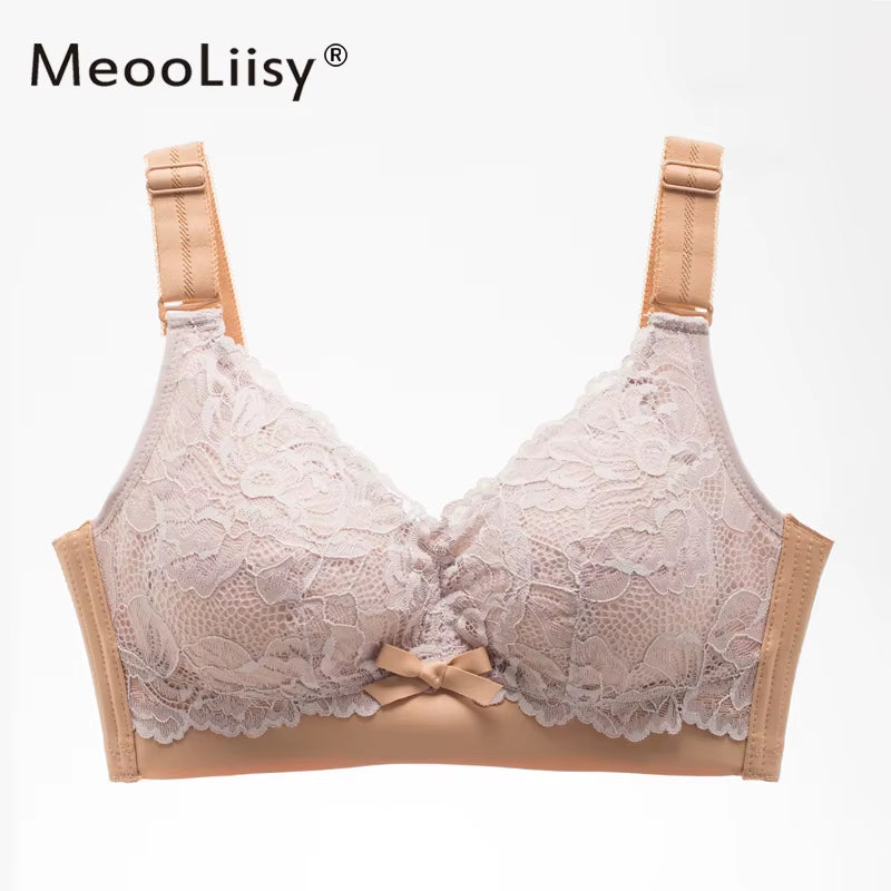 Sexy Lace Brassiere Wire Free Push up Bra Lingerie In-House Design 3/4 B C Dup Woman Lingerie 2021 Women'S Intimates