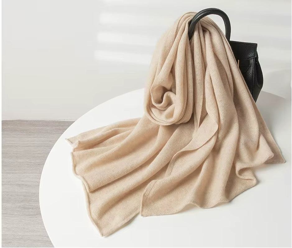 New 100% Pure Cashmere Scarf Women Knitted Winter Autumn Elegant and Smart! 100% Pure Cashmere Scarf for Men and Women