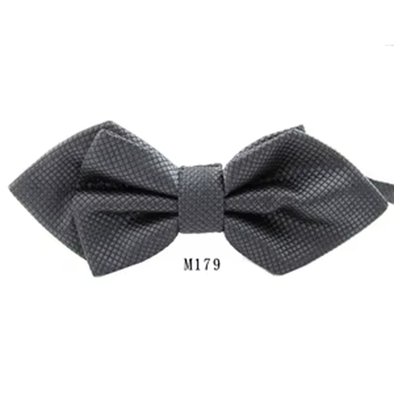 NEW Classic Bowtie Fashion Neckwear Adjustable Men Bow Tie for Wedding Solid Color Polyester Suits Bowties for Men