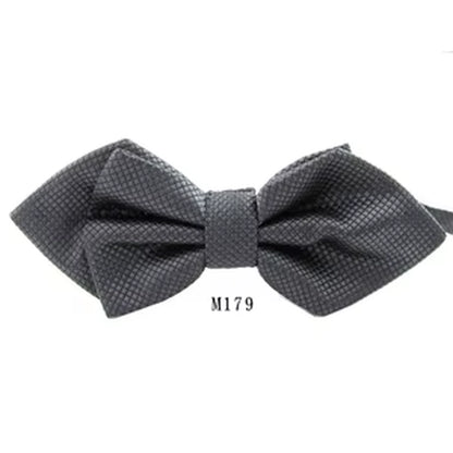 NEW Classic Bowtie Fashion Neckwear Adjustable Men Bow Tie for Wedding Solid Color Polyester Suits Bowties for Men