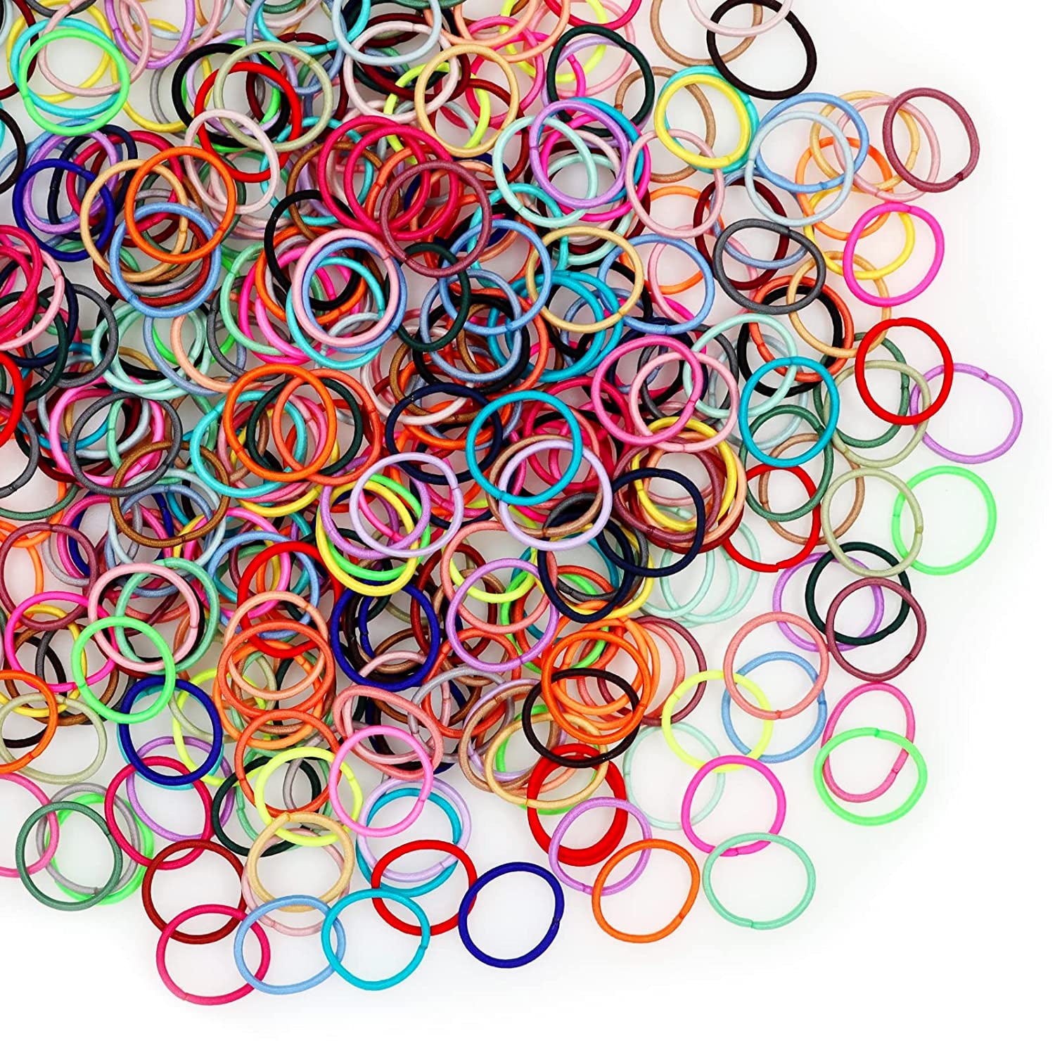 Ligas Para El Cabello Para Niñas Colitas Para El Pelo Variedad De Colores 200Pcs
