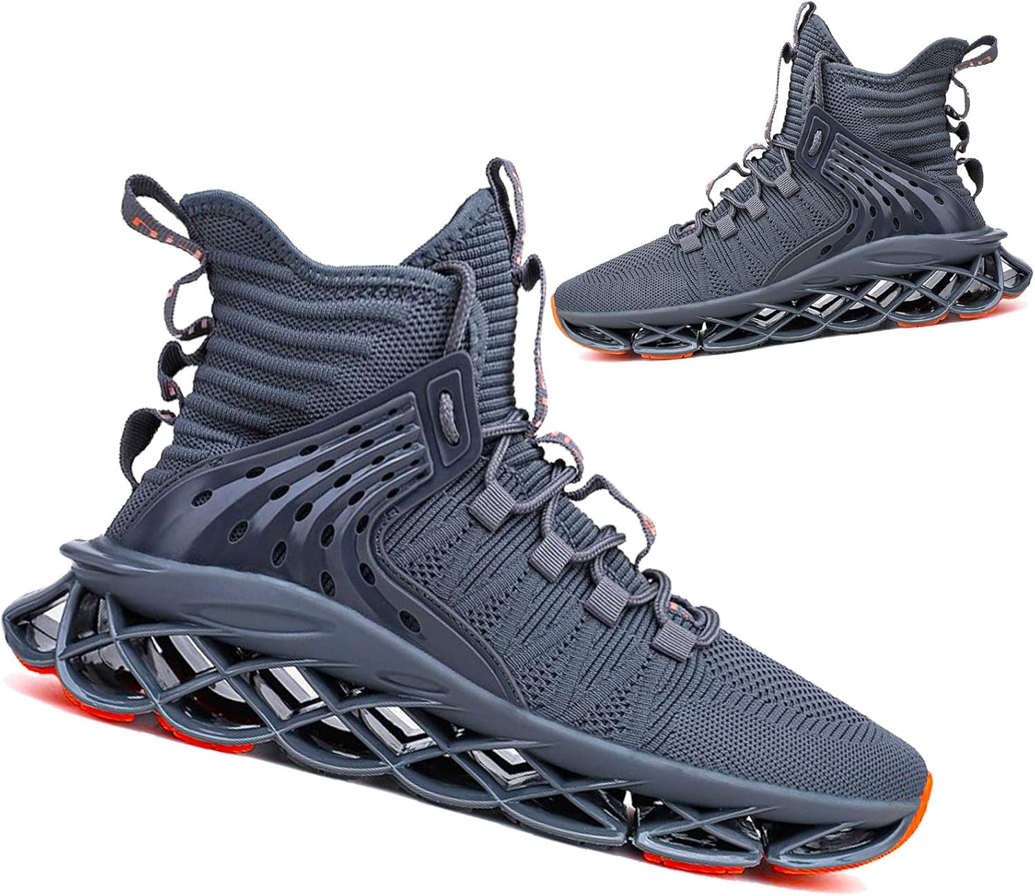 Men'S Running Shoes Non Slip Athletic Tennis Walking Blade Type Sneakers Hip Hop