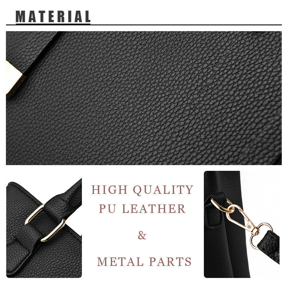 Women Lady Leather Handbags Messenger Shoulder Bags Tote Satchel Purse Large