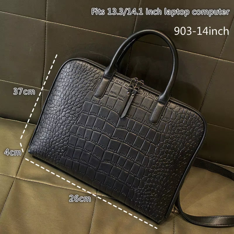 Fashion Women Leather Laptop Briefcases Office Lady Handbags for Woman Business Leather Handbag Notebook Computer Shoulder Bags