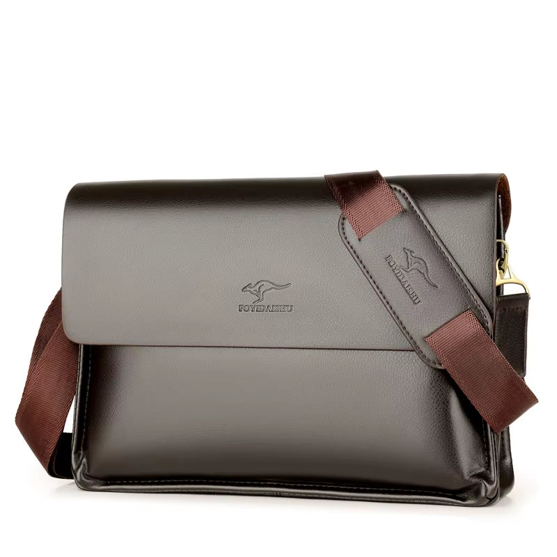 Kangaroo Men Bag Fashion Pu Leather Crossbody Bag Shoulder Men Messenger Bags Vintage Casual Designer Handbags Man Bags