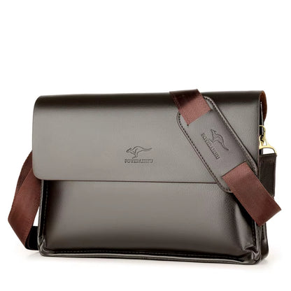 Kangaroo Men Bag Fashion Pu Leather Crossbody Bag Shoulder Men Messenger Bags Vintage Casual Designer Handbags Man Bags
