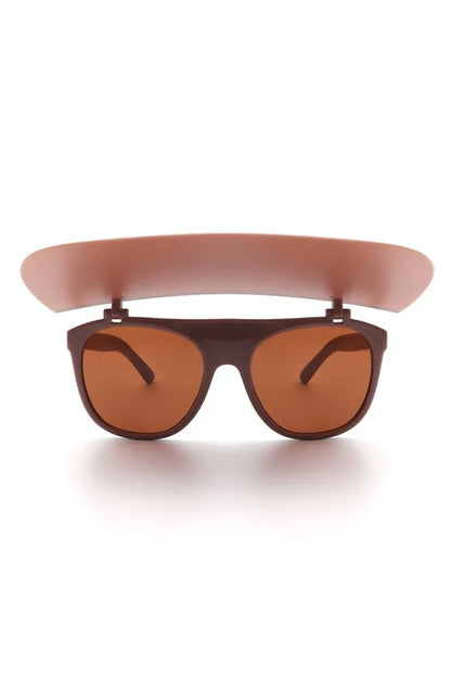 Classic round Shield Fashion Visor Sunglasses