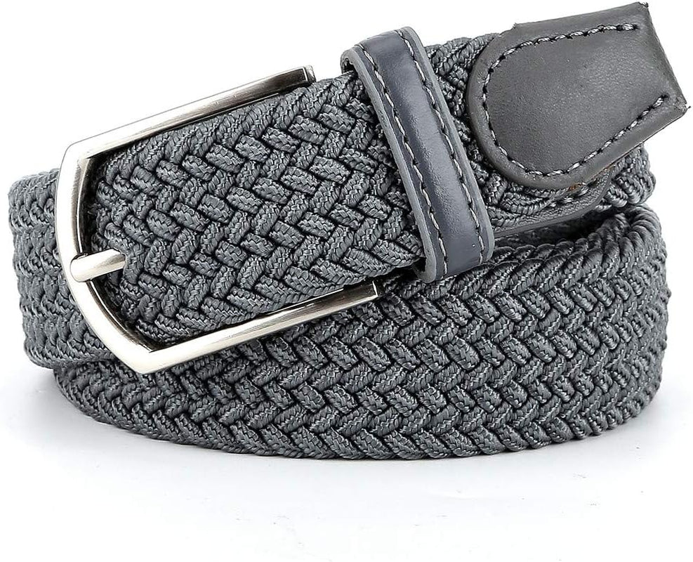 Braided Canvas Woven Elastic Stretch Belts for Men/Women/Junior with Multicolored