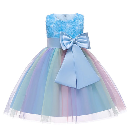 Girls Dresses Flower Girl Dress Kids Floral Princess Bridesmaid Pageant Gown Birthday Party Wedding Dress