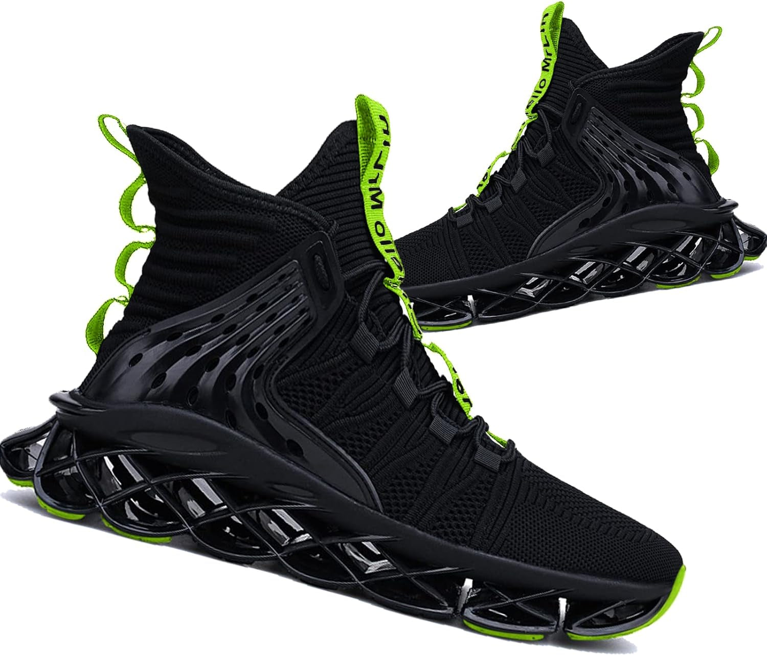 Men'S Running Shoes Non Slip Athletic Tennis Walking Blade Type Sneakers Hip Hop