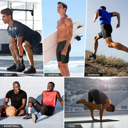 Compression Shorts Men Underwear Spandex Running Shorts Workout Athletic