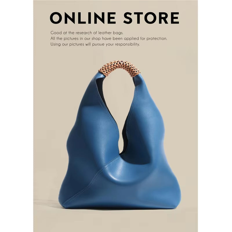 100% Genuine Leather Shoulder Bags Female Big Natural Soft Real Cow Women Leather Handbags Luxury Ladies Tote Hand Bags 2021