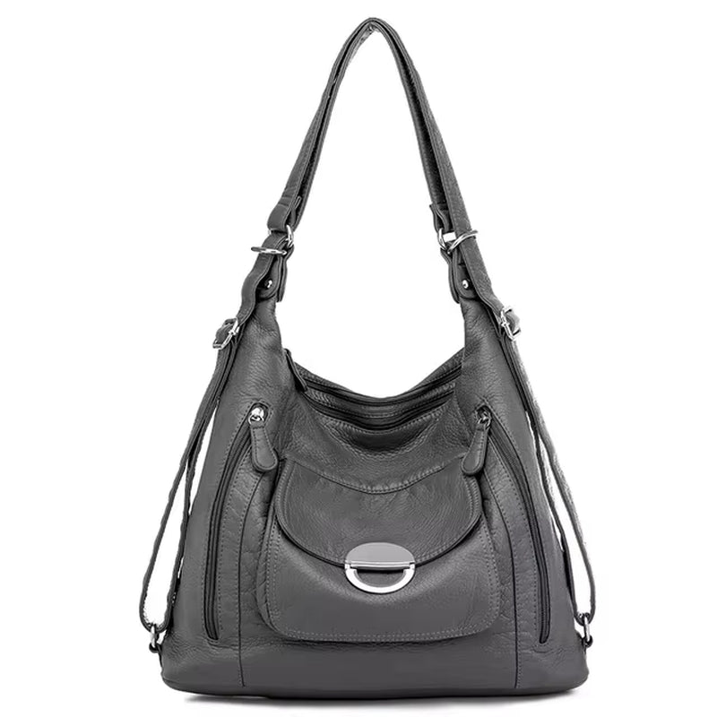 Genuine Leather Handbags Multifunction Casual Tote Bag Bagpack Mochilas Bags for Women Shoulder Bags Ladies Hand Bag Bolsas