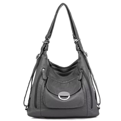 Genuine Leather Handbags Multifunction Casual Tote Bag Bagpack Mochilas Bags for Women Shoulder Bags Ladies Hand Bag Bolsas