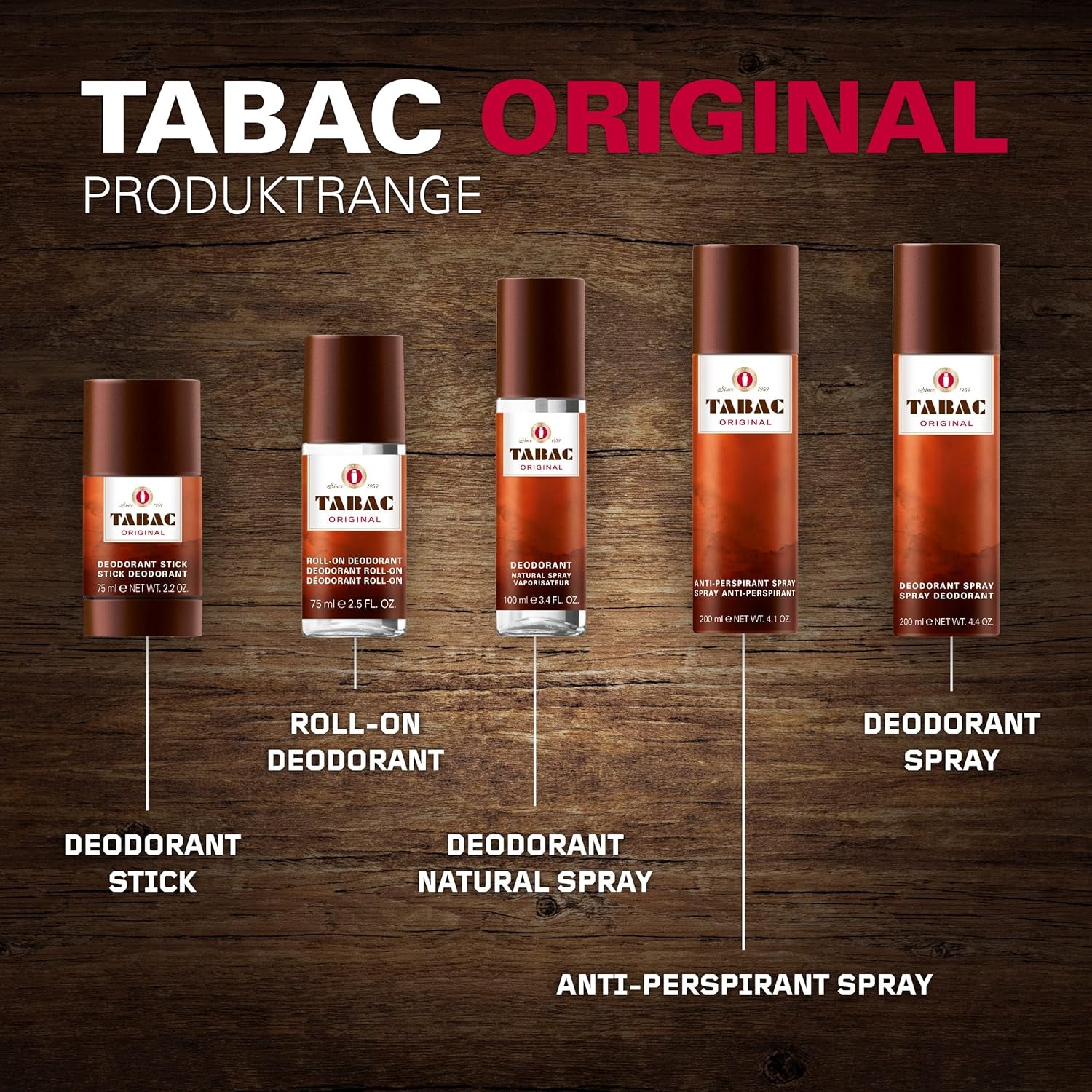 Tabac Original / Wirtz Deodorant Spray Can 4.1 Oz (M)