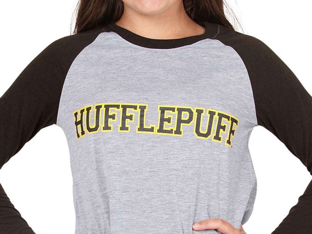 Harry Potter Nightgown for Girls Hogwarts House Raglan Long Sleeve Pajama