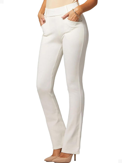 Dress Pants for Women - Bootcut with Pockets - Stretch Slacks