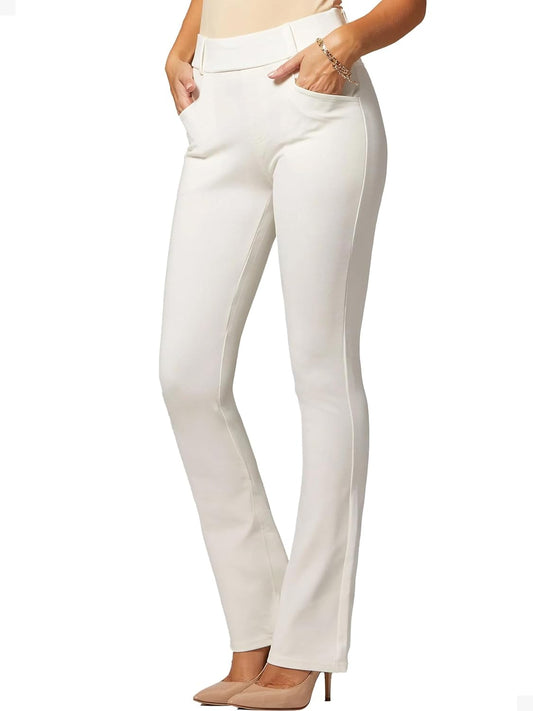Dress Pants for Women - Bootcut with Pockets - Stretch Slacks