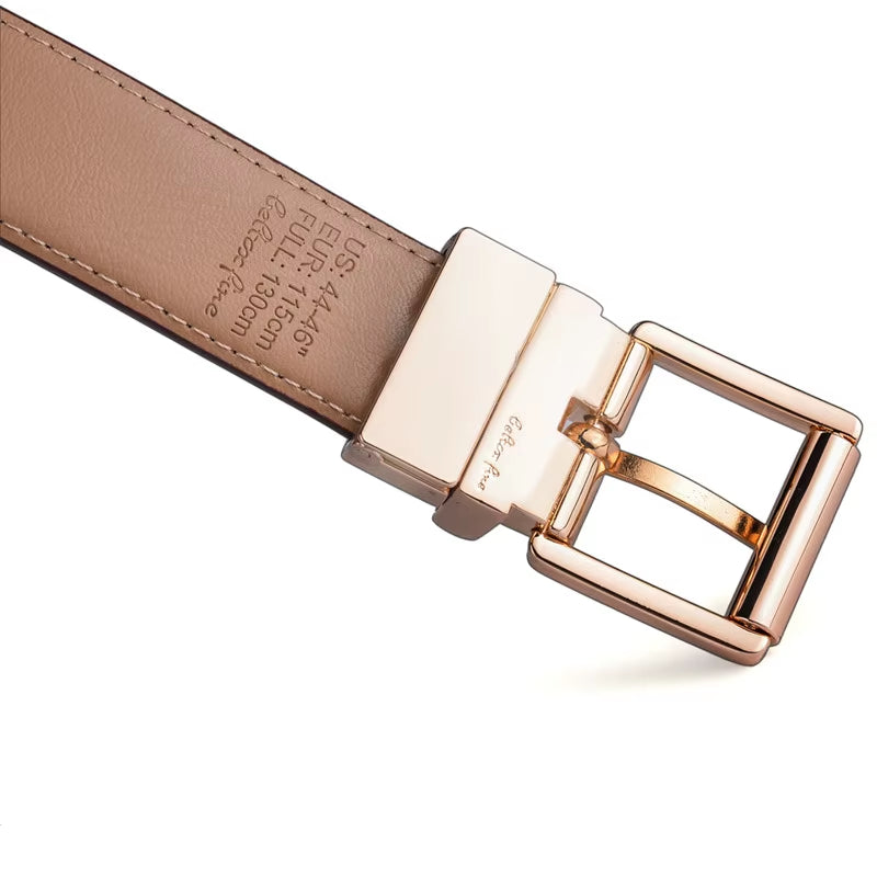 1Pcs Mens Reversible Leather Dress Casual Belts for Men 2.8Cm Wide One Reverse for 2 Colors