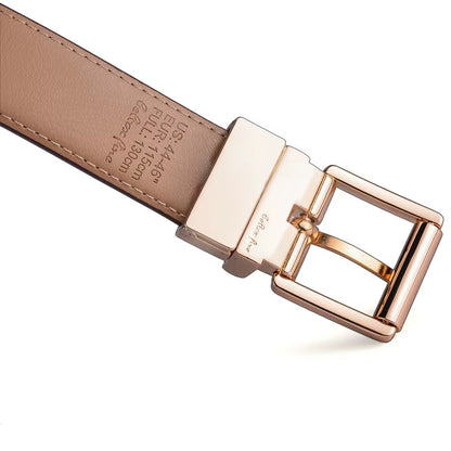 1Pcs Mens Reversible Leather Dress Casual Belts for Men 2.8Cm Wide One Reverse for 2 Colors