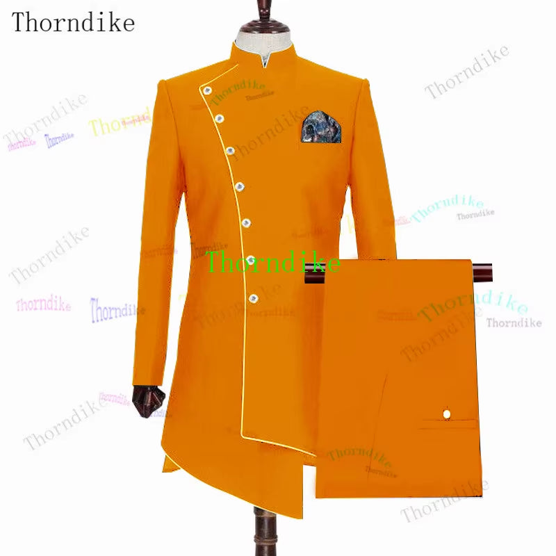 Custom Royal Blue Slim Fit Wedding Costume Suit for Men Groom Suits Tuxedos 2 Pcs Groomsmen Party Suits Wedding Tuxedo