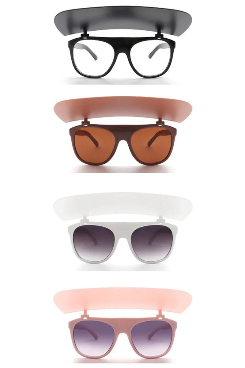 Classic round Shield Fashion Visor Sunglasses