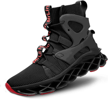 Men'S Running Shoes Non Slip Athletic Tennis Walking Blade Type Sneakers Hip Hop