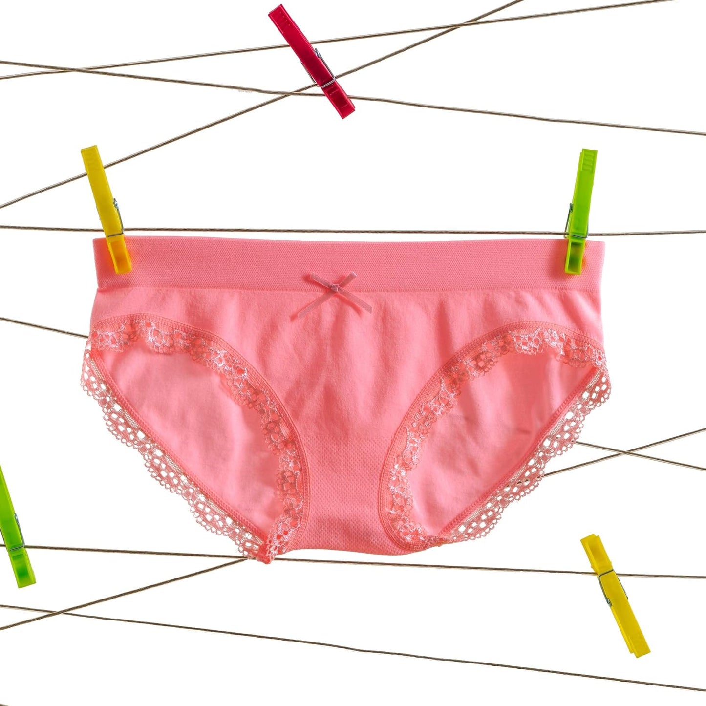Alyce Intimates Seamless Girls Panties, Pack of 8 | Solids & Prints