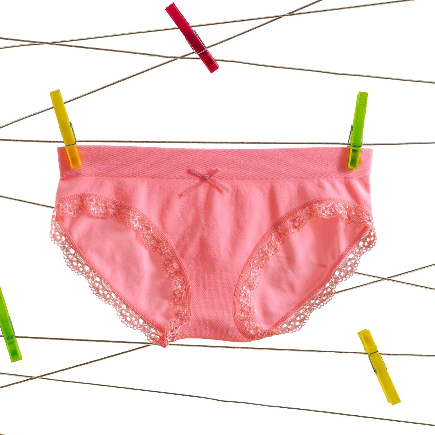 Alyce Intimates Seamless Girls Panties, Pack of 8 | Solids & Prints