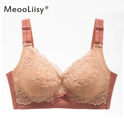 Sexy Lace Brassiere Wire Free Push up Bra Lingerie In-House Design 3/4 B C Dup Woman Lingerie 2021 Women'S Intimates