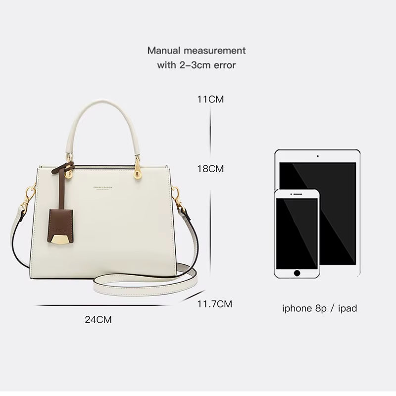 Women'S Handbags Shoulder Bags for Female Luxury Designer Top-Handle Tote Bag Purse Wallet Quality Leather