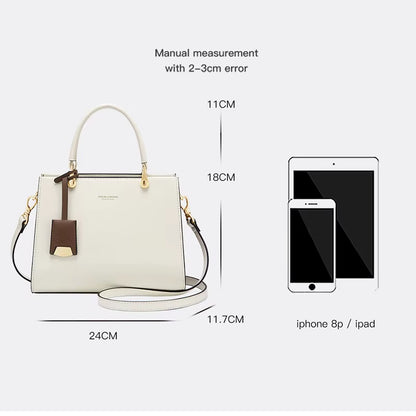 Women'S Handbags Shoulder Bags for Female Luxury Designer Top-Handle Tote Bag Purse Wallet Quality Leather