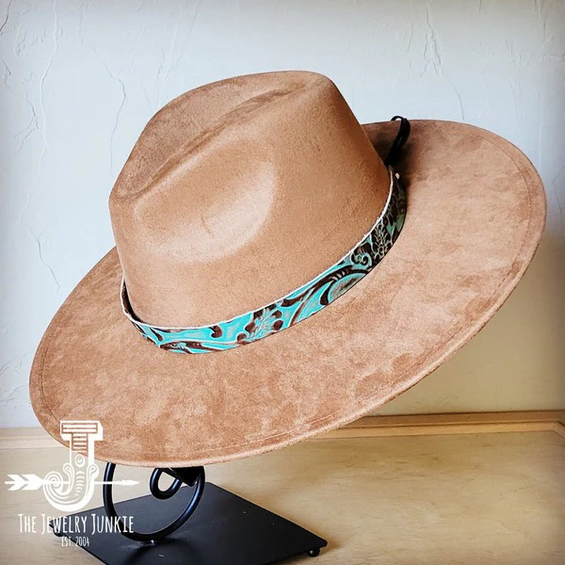 Cowboy Turquoisewestern Leather Band W/ Choice Hat