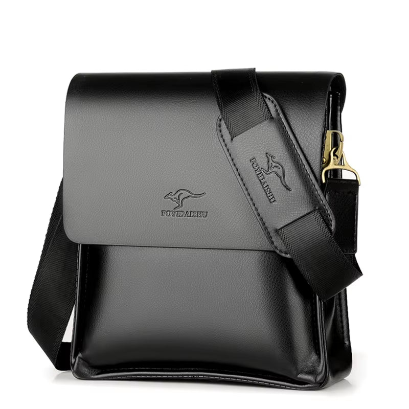 Kangaroo Men Bag Fashion Pu Leather Crossbody Bag Shoulder Men Messenger Bags Vintage Casual Designer Handbags Man Bags