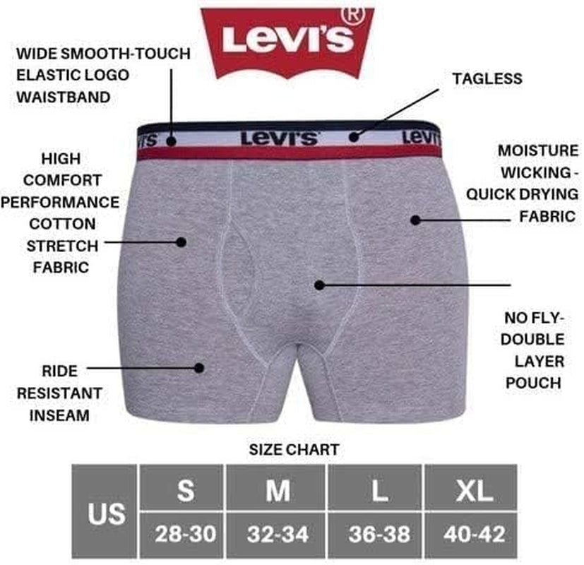 Mens Boxer Briefs Breathable Stretch Underwear 4 Pack