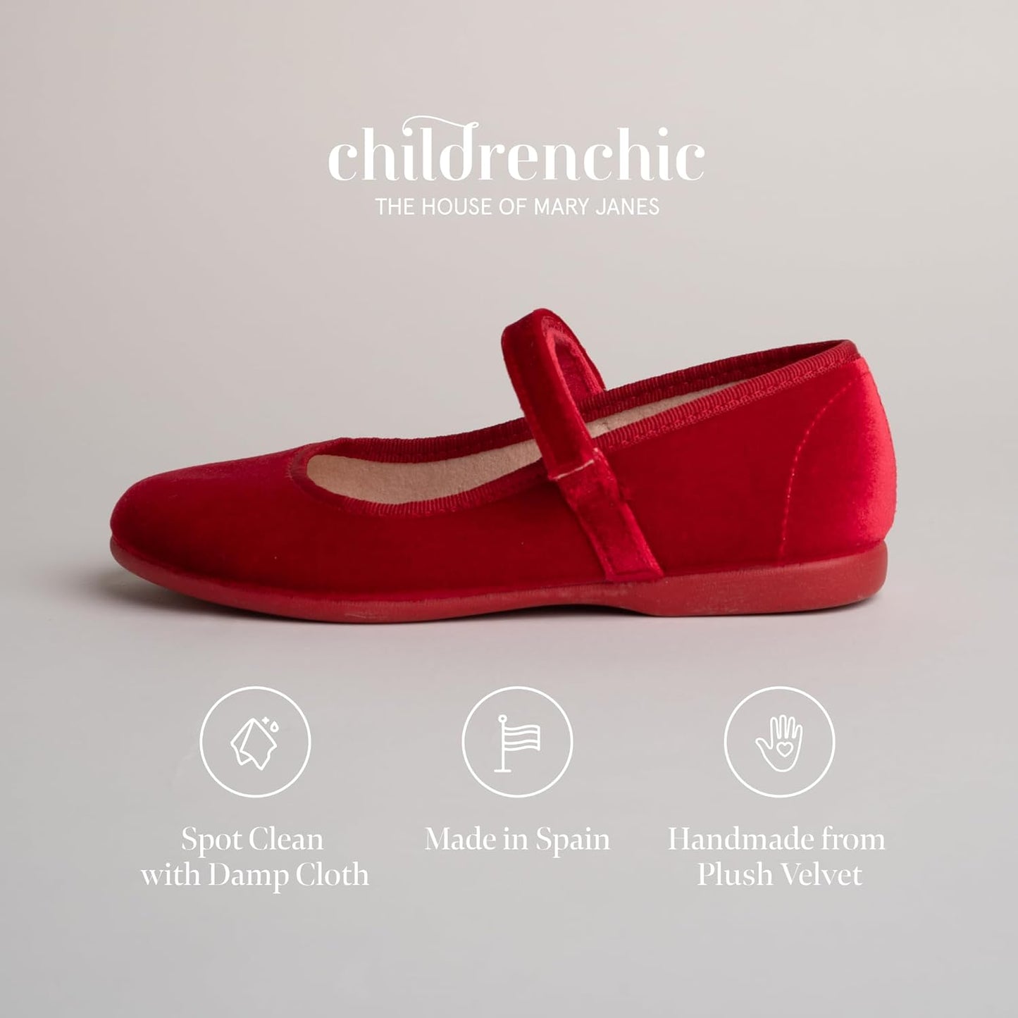 Mary Jane Shoes for Girls – Classic & Comfortable Dress Shoes for Toddlers & Kids – Perfect Flats for School, Play, and Special Occasions (Velvet)
