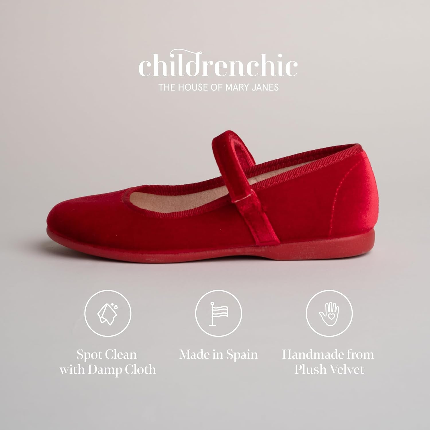Mary Jane Shoes for Girls – Classic & Comfortable Dress Shoes for Toddlers & Kids – Perfect Flats for School, Play, and Special Occasions (Velvet)
