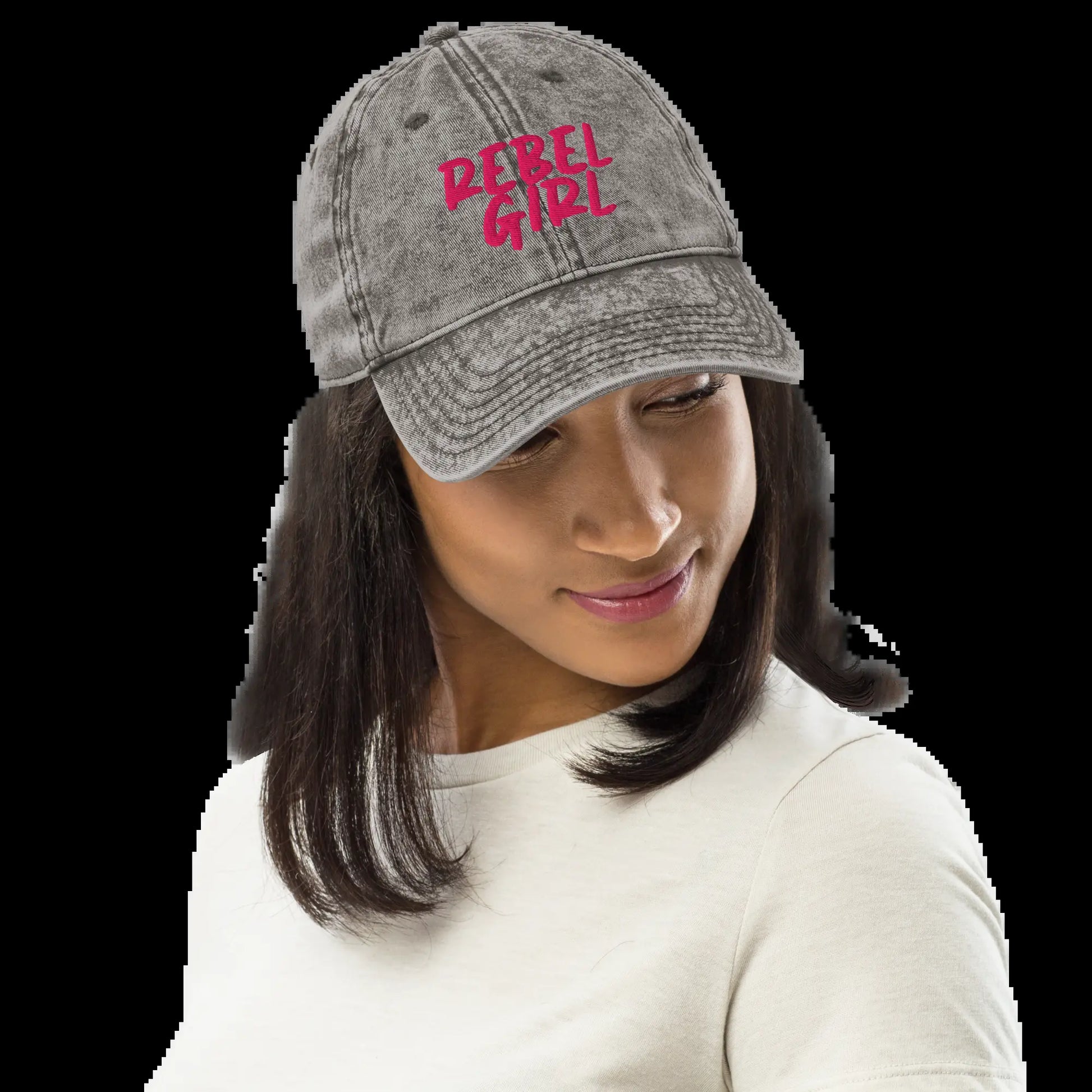Vintage Cap REBEL GIRL Vintage Cotton Twill Cap