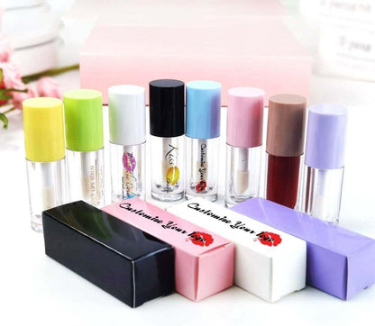 30Pcs Nude Empty 6Ml 0.2Oz Lip Gloss Tubes with Big Doe Foot Wand，Round Lipgloss Containers，Concealer Tube Cosmetic Packing Container Bulk Wholesale