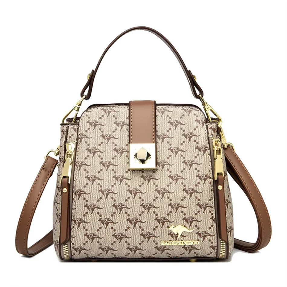 Luxury Genuine Brand Handbags Women'S Bags Designer Handle Bags High Quality Shoulder Messenger Bags Fashion Leather Sac a Main