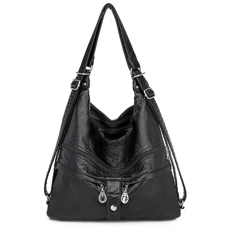 Genuine Leather Handbags Multifunction Casual Tote Bag Bagpack Mochilas Bags for Women Shoulder Bags Ladies Hand Bag Bolsas