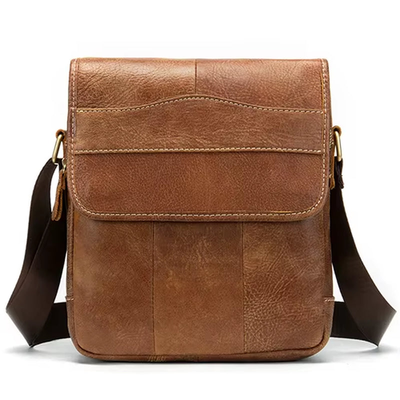 MVA Men'S Genuine Leather Bag Crossbody Bags for Men Messenger Bag Men Leather Fashion Men'S Shoulder Bags Male Handbags 1121