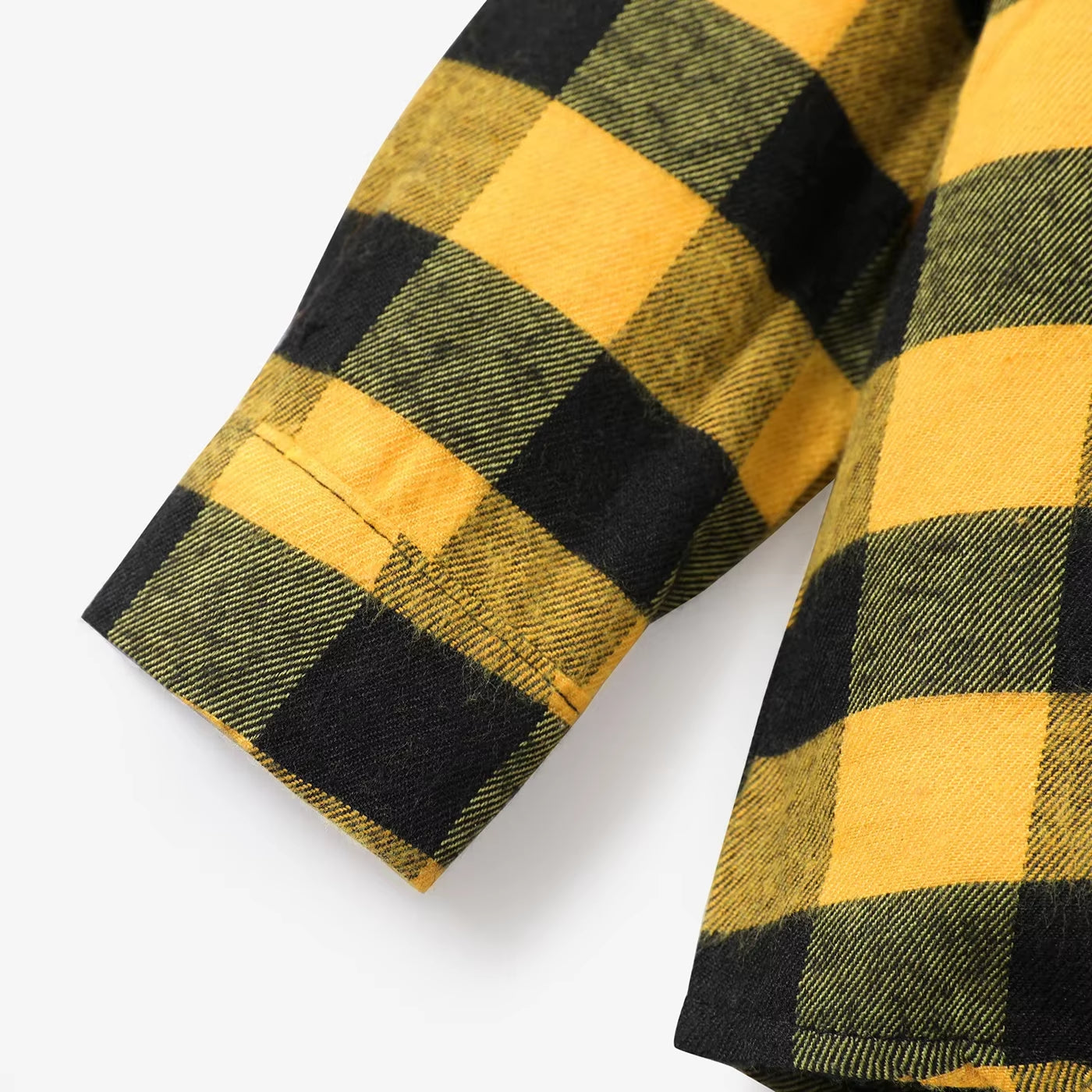 Baby Boy Classic Grid Hooded Top Grid/Houndstooth Classic Suitable for Autumn Season Soft and Comfortable