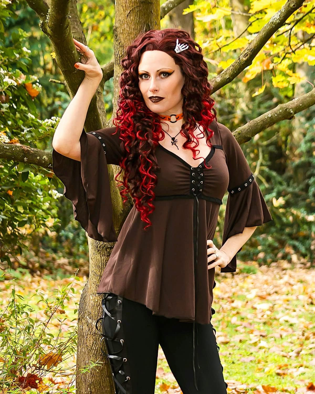 Ophelia Corset Top: Victorian Gothic Medieval Women'S Peasant Blouse for Everyday Halloween Cosplay Festivals