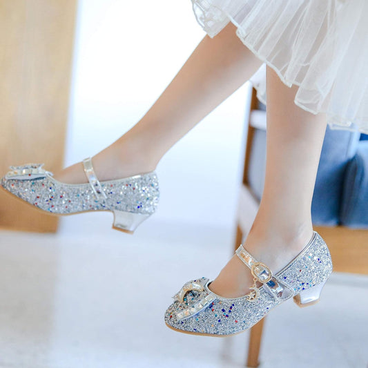 Flower Girls Wedding Party Heel Princess Shoes Flats for Kid Toddler