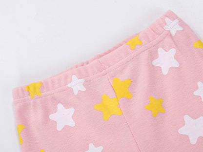 Little Girls Cotton Short Pajamas Summer Kids Clothes Toddler Toddler Pjs Sets