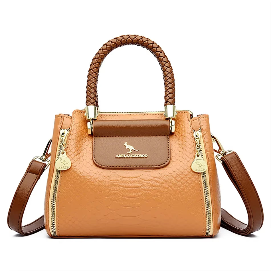 Fashion Crossbody Bags for Women Designer Ladies Purses and Handbags High-Quality Soft Leather Women Shoulder Messenger Bags Sac