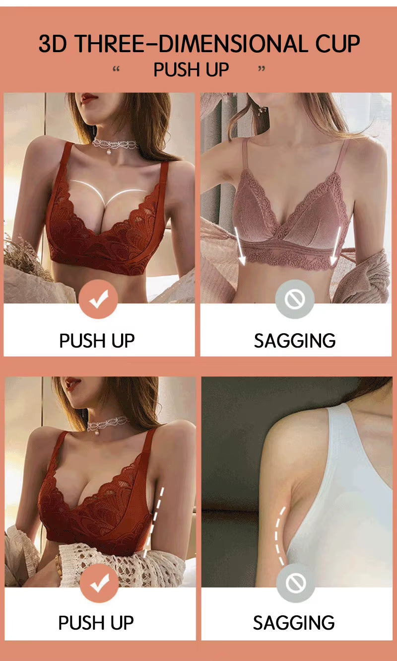 Lingerie Lace Thin Bra French Style Bralette Underwear Women Intimate Underwear Brassiere Women'S Intimates Bra