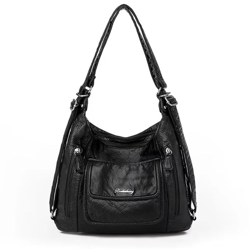 Genuine Leather Handbags Multifunction Casual Tote Bag Bagpack Mochilas Bags for Women Shoulder Bags Ladies Hand Bag Bolsas