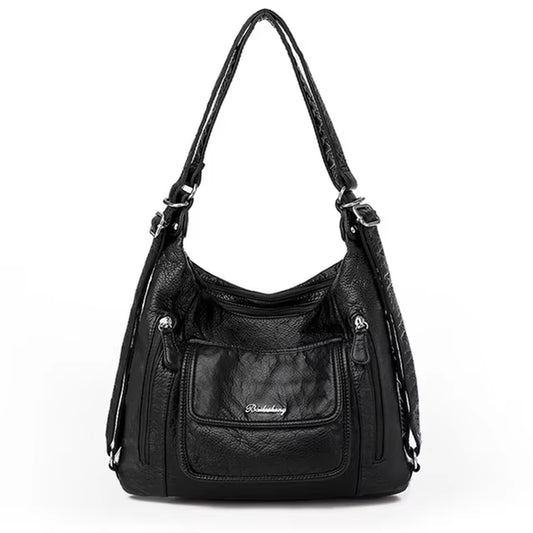 Genuine Leather Handbags Multifunction Casual Tote Bag Bagpack Mochilas Bags for Women Shoulder Bags Ladies Hand Bag Bolsas